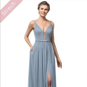 Dusty Blue Azazie Bridesmaid Dress